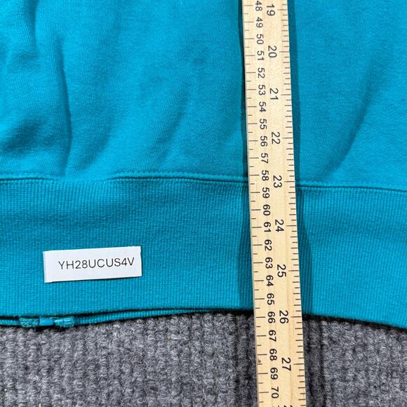 Miami Dolphins Full Zip Hoodie Mens L Aqua Blue NFL Fanwear Team Apparel 24x26 - Picture 7 of 7